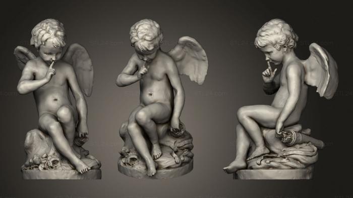 Angels (Sitting Cherub, AN_0228) 3D models for cnc